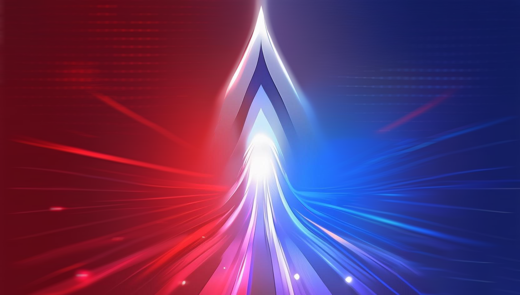 jimeng-2025-08-22-9660-帮我参考图片生成一张风格类似的海报，要求底色一边是红色和另一边是深蓝色的 科技感... 拷贝